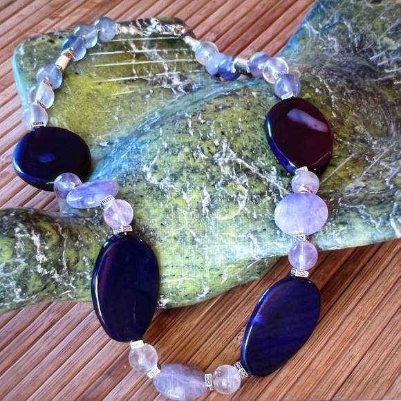 Jewelry - New Unique purple enlightenment necklace NWOT